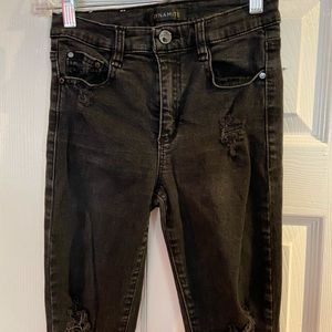 Dynamite black ripped jeans
